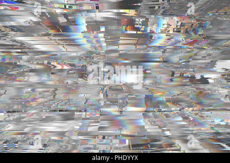 Abstract styilsh glitch sullo sfondo Foto Stock