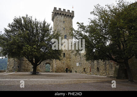 Castello, Castelnuovo Magra, Liguria, Italia, Europa Foto Stock