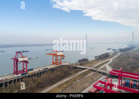 Inland terminal per container Foto Stock