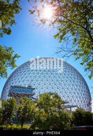 Ambiente della biosfera museo nel Parc Jean Drapeau sull isola Saint-Helen a Montreal, Quebec, Canada. Foto Stock