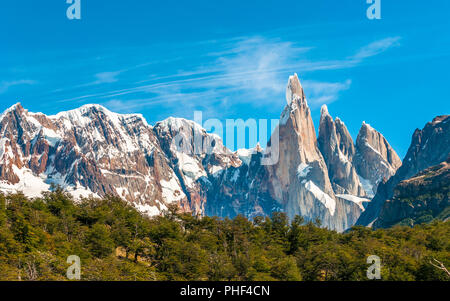Cerro Torre mountain, Patagonia, Argentina Foto Stock