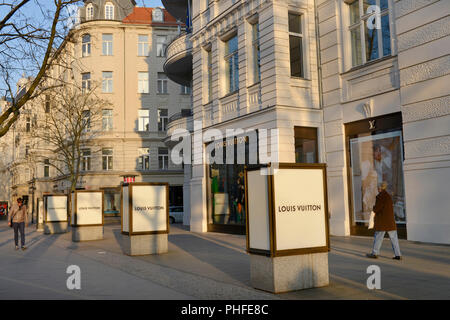 Louis Vuitton, Kurfuerstendamm, Charlottenburg di Berlino, Deutschland Foto Stock