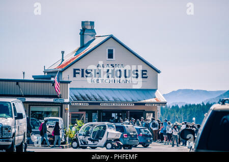 Paesaggio intorno a alaskan città di ketchikan Foto Stock