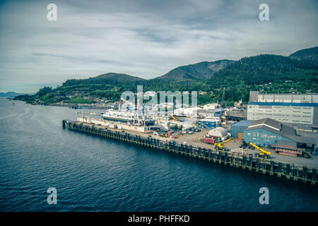 Paesaggio intorno a alaskan città di ketchikan Foto Stock