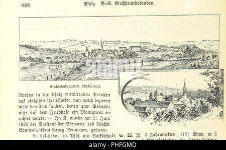 Immagine dalla pagina 854 di 'Geographisch-historisches Handbuch von Bayern " . Foto Stock