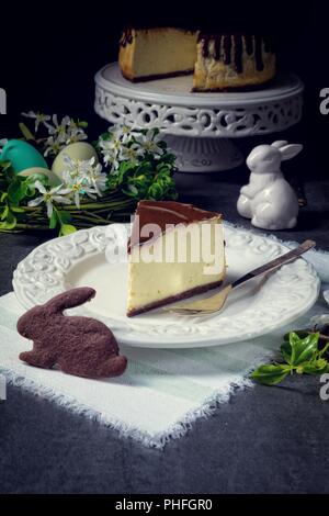 Molla di torta di formaggio con pistacchi Foto Stock