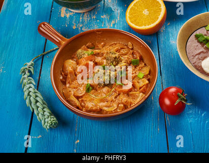 Ispirato etiope Berbere Pollo al Curry Foto Stock