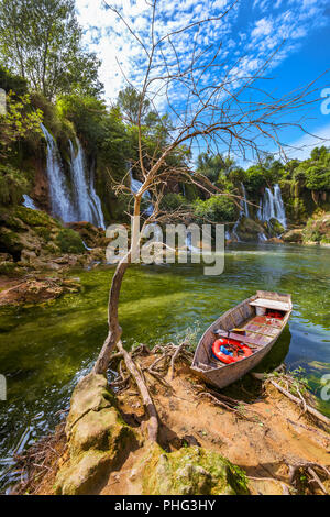 Cascate di Kravice in Bosnia ed Erzegovina Foto Stock