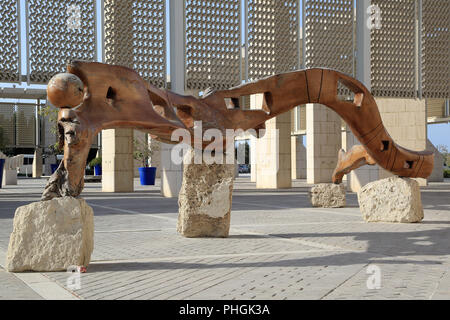 Il Bahrain, Manama, Ingresso del Museo Nazionale Foto Stock