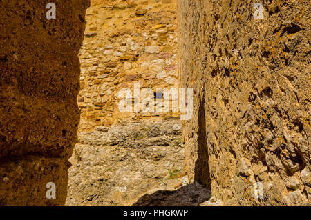 Morella, Valencia, Spagna, Chiesa di Santa Maria. La chiesa arciprete di Santa María è una costruzione realizzata tra il XIII e il XVI siglos. Foto Stock