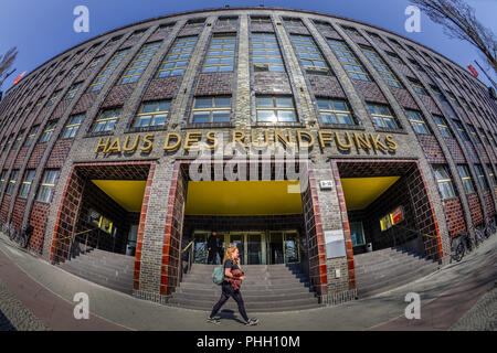 Haus des Rundfunks, Masurenallee, Westend, Charlottenburg di Berlino, Deutschland Foto Stock