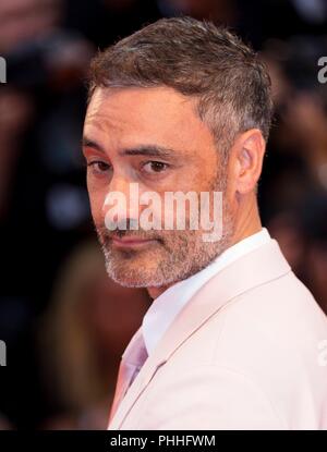 Venezia, Italia. 01 Sep, 2018. Taika Waititi assiste la premiere di 'Suspiria' durante il 75° Festival del Cinema di Venezia al Palazzo del Cinema di Venezia, Italia, il 01 settembre 2018. | Utilizzo di credito in tutto il mondo: dpa/Alamy Live News Foto Stock
