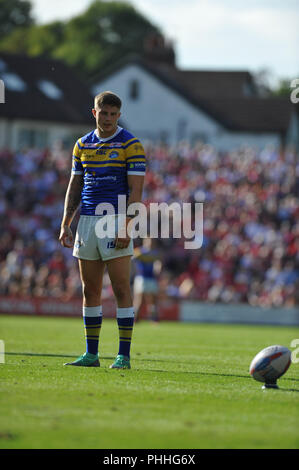 Emerald Headingley Stadium, Leeds, Regno Unito. 1 settembre 2018. Rugby League Super 8's qualificatori Rugby League tra Leeds Rhinos vs Hull Kingston Rovers; Dean Williams Foto Stock