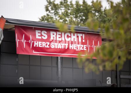 Chemnitz, in Sassonia, Germania. 1 Sep, 2018. XXXX Credito: Jannis Grosse/ZUMA filo/Alamy Live News Foto Stock