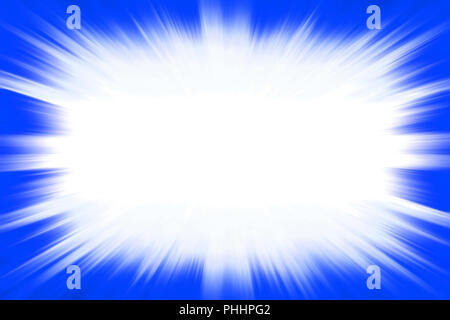 Blue starburst confine di esplosione Foto Stock