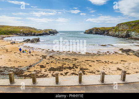 Porth Dafarch, Anglesey, Galles del Nord, Regno Unito Foto Stock