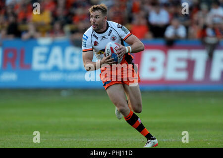 Castleford Tigers Michael Shenton durante il Betfred Super League match presso il Mend-a-tubo Jungle, Castleford. Foto Stock