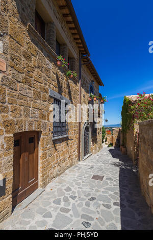 Borgo di Civita di Bagnoregio in Italia Foto Stock