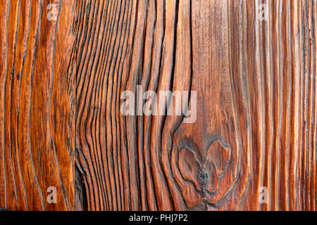 Legno scuro texture. Sfondo vecchi pannelli in legno Foto Stock