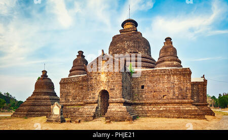 Le-myet-hna tempio di Mrauk U. Myanmar. Foto Stock