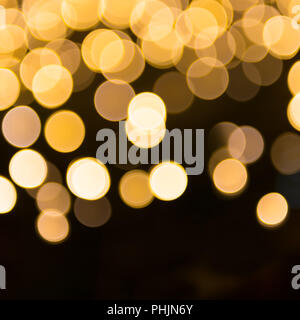 Arancio e giallo blur holiday lights Foto Stock