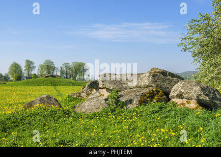 Tomba di passaggio in una zona rurale Paesaggio estivo Foto Stock