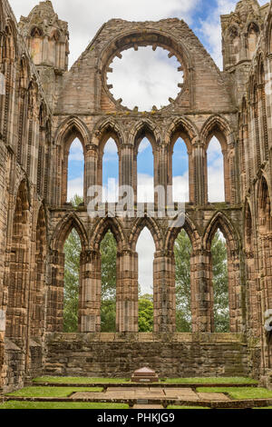 Elgin Cathedral (XIII secolo), murene, Scotland, Regno Unito Foto Stock