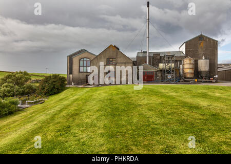 La Scapa distillery, Continentale, Orkney Islands, Scotland, Regno Unito Foto Stock