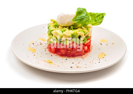 Insalata sulla piastra Foto Stock