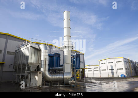 Rifiuti-per-impianto di energia al di fuori Foto Stock