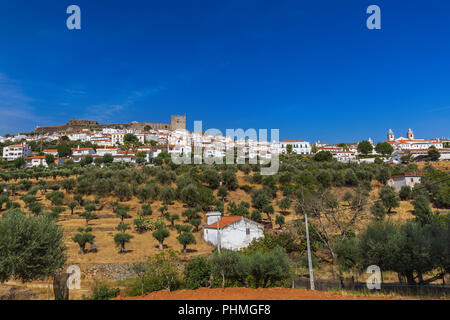 Città vecchia di Castelo de Vide - Portogallo Foto Stock