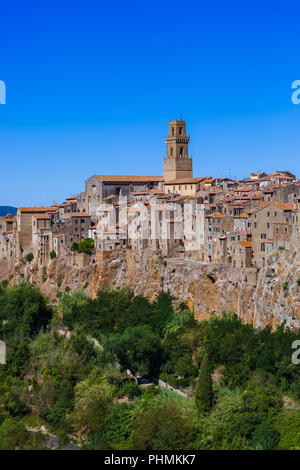 Pitigliano cittadina medievale in Toscana Italia Foto Stock