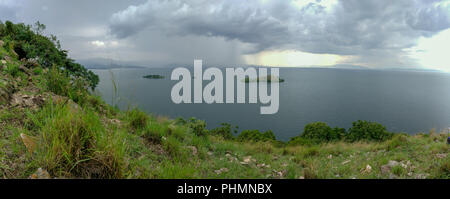 Il lago Kivu, Ruanda (Africa) Foto Stock