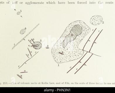 Immagine dalla pagina 95 della 'antichi vulcani di Gran Bretagna ... Con sette mappe e numerose illustrazioni' . Foto Stock