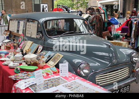 Vintage Carboot vendita, Kings Cross, London Foto Stock