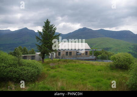 A Kinlochleven centrale idroelettrica. John O' semole (Duncansby head) in terre fine. da estremità a estremità trail. La West Highland Way. Highlands. La Scozia. Regno Unito Foto Stock