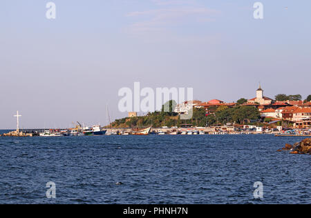 Centro storico Nessebar sul Mar Nero in Bulgaria Foto Stock