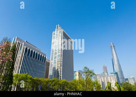 Architettura moderna a Shanghai Foto Stock