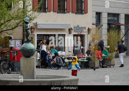 Wiener Platz, Alt-Haidhausen, Haidhausen, Monaco di Baviera, Deutschland Foto Stock