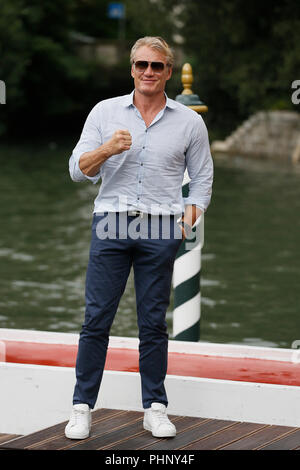 Venezia, Italia. 01 Sep, 2018. Venezia - 1 Settembre: Dolph Lundgren il 1 settembre 2018 a Venezia, Italia.(da Mark Cape/Insidefoto) Credito: insidefoto srl/Alamy Live News Foto Stock