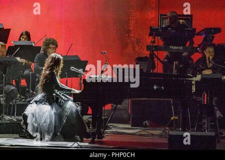 San Diego, California, Stati Uniti d'America. 31 Agosto, 2018. Evanescence al materasso anfiteatro ferma in Chula Vista, la California il 31 agosto 2018 Credit: Marissa Carter/ZUMA filo/Alamy Live News Foto Stock