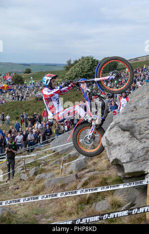 Yorkshire, Regno Unito. Il 2 settembre 2018. Round finale del mondo PROVE GP. Addingham Moorside, Silsden, UK. 2 9 18 Credito: RHB/Alamy Live News Foto Stock