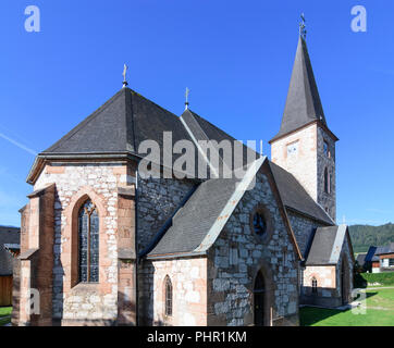 Altaussee: chiesa, Ausseerland-Salzkammergut, Steiermark, Stiria, Austria Foto Stock