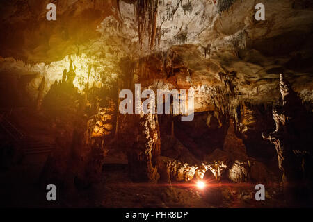 Grotta di Domica sistema su Slovacco/confine ungherese Foto Stock