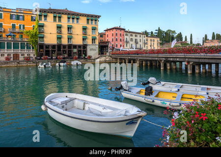 Peschiera, Veneto, Lago di Garda, Italia, Europa Foto Stock