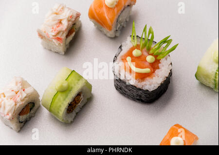 Bel colpo di rotoli Foto Stock