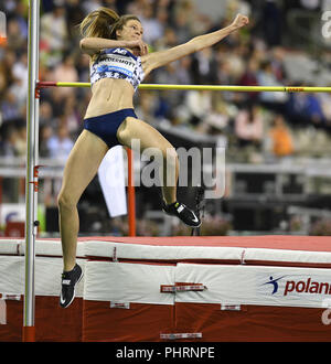 Nicola McDermott in azione durante AG Memorial Van Damme Diamond League 2018 at King Baudouin Stadium Bruxelles Belgio il 31 agosto 2018. GlennSports. Foto Stock