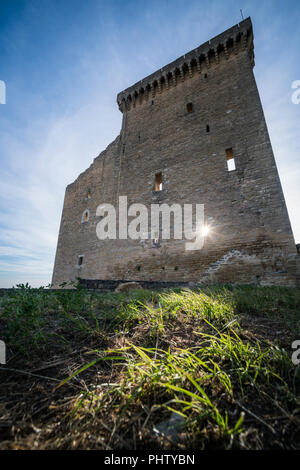 Castel nel Châteauneuf-du-Pape, Provenza, in Francia, in Europa. Foto Stock