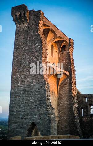 Castel nel Châteauneuf-du-Pape, Provenza, in Francia, in Europa. Foto Stock