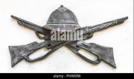 Un monumento ai caduti della seconda guerra mondiale Foto Stock